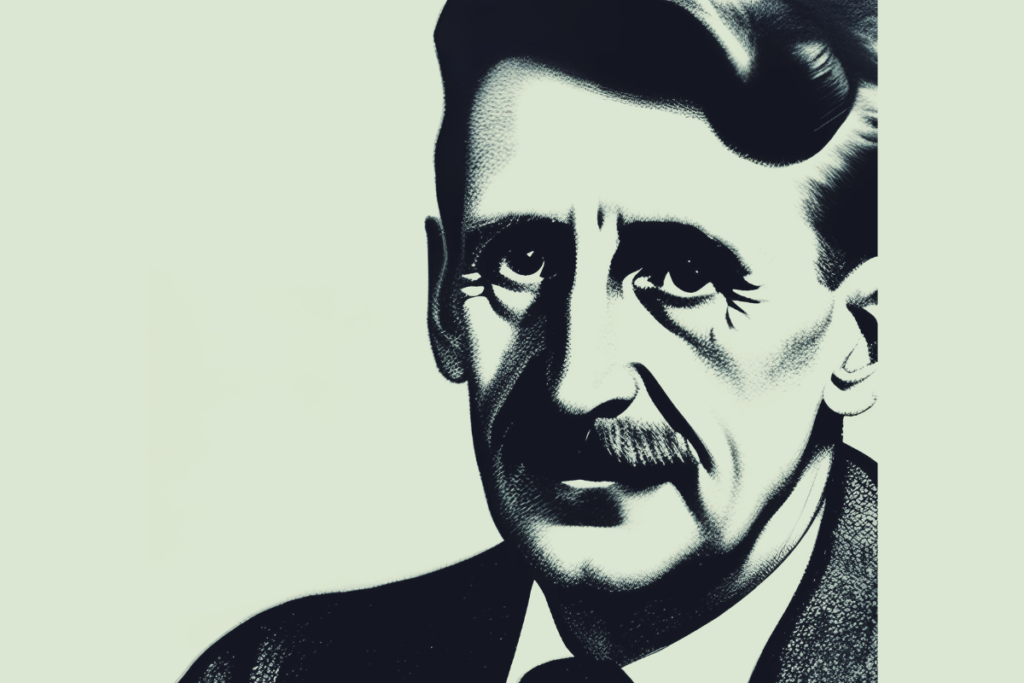 George Orwell Writer Writer Green Cartoon of George Orwell Sketch of George Orwell 