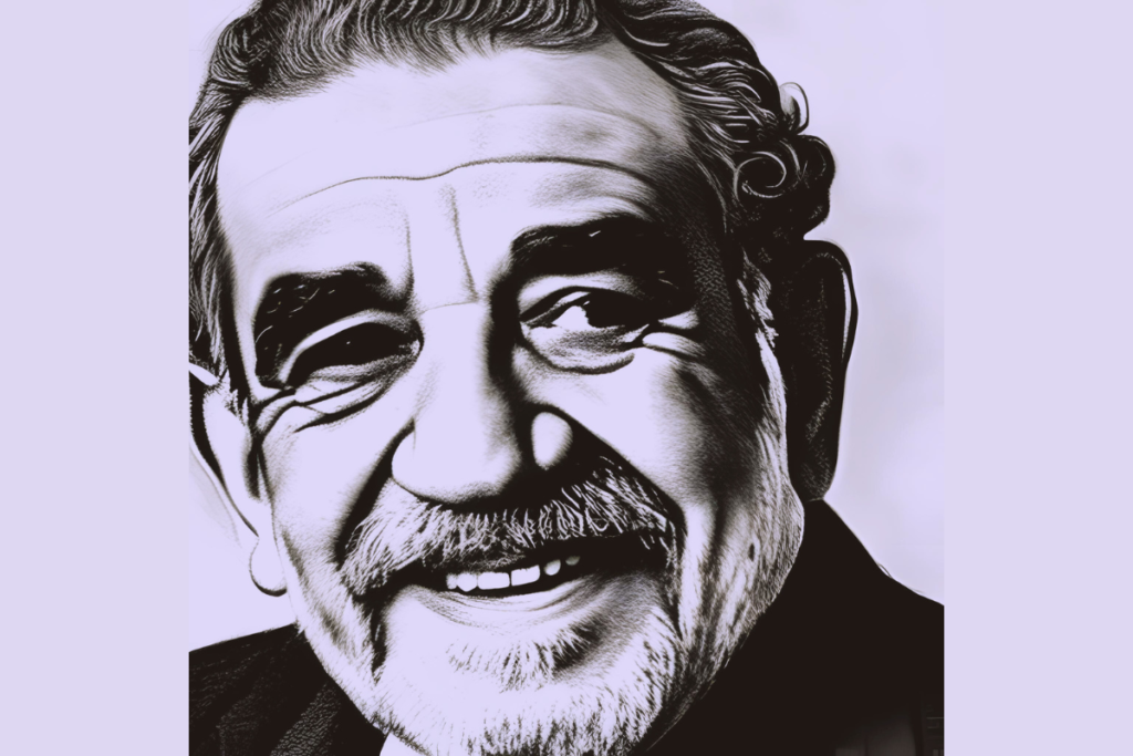Gabriel García Márquez Writer Writer Purple Writer Cartoon of Gabriel García Márquez Sketch of Gabriel García Márquez Gabo Escritor Colombiano Premio Nobel 